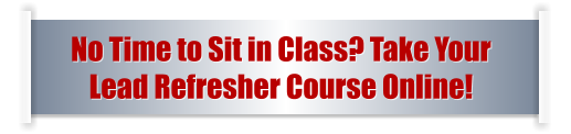 No Time to Sit in Class? Take Your  Lead Refresher Course Online!